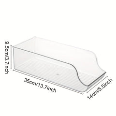 Refrigerator Organizer Bins Can Filling Sorting Double Layer Storage Rack