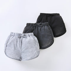 3pcs Girls Lightweight Casual Elastic Waist Shorts For Summer