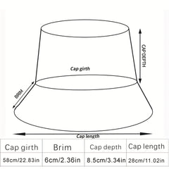 Flamingo Coconut Tree Bucket Hat Lake Cartoon Print Fisherman Cap