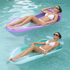 Inflatable Swimming Floating Board with Backrest for Pool