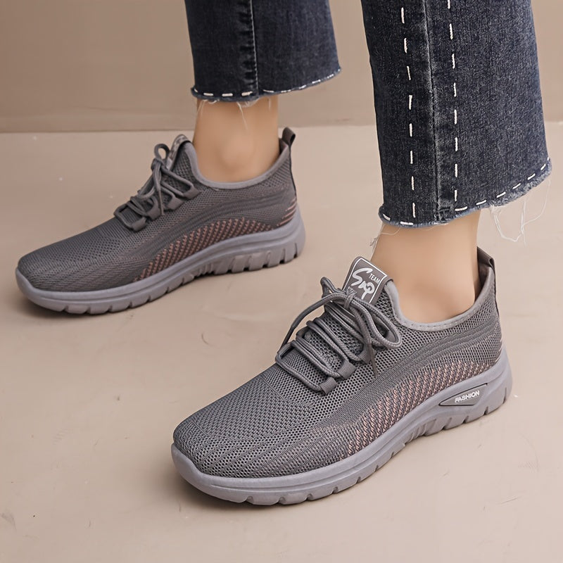 Women's Breathable Running Shoes Comfortable Mesh Outdoor Sneakers Mama Shoes