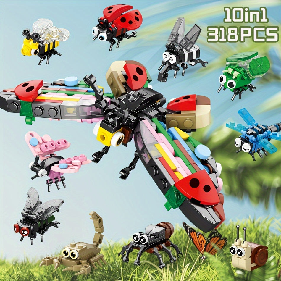 10pcs Animal Toy Building Blocks DIY Model Toys 10 in 1 for Birthday
