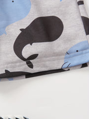 Boys Whale Casual Shorts Comfortable Breathable For Summer Kids Clothes