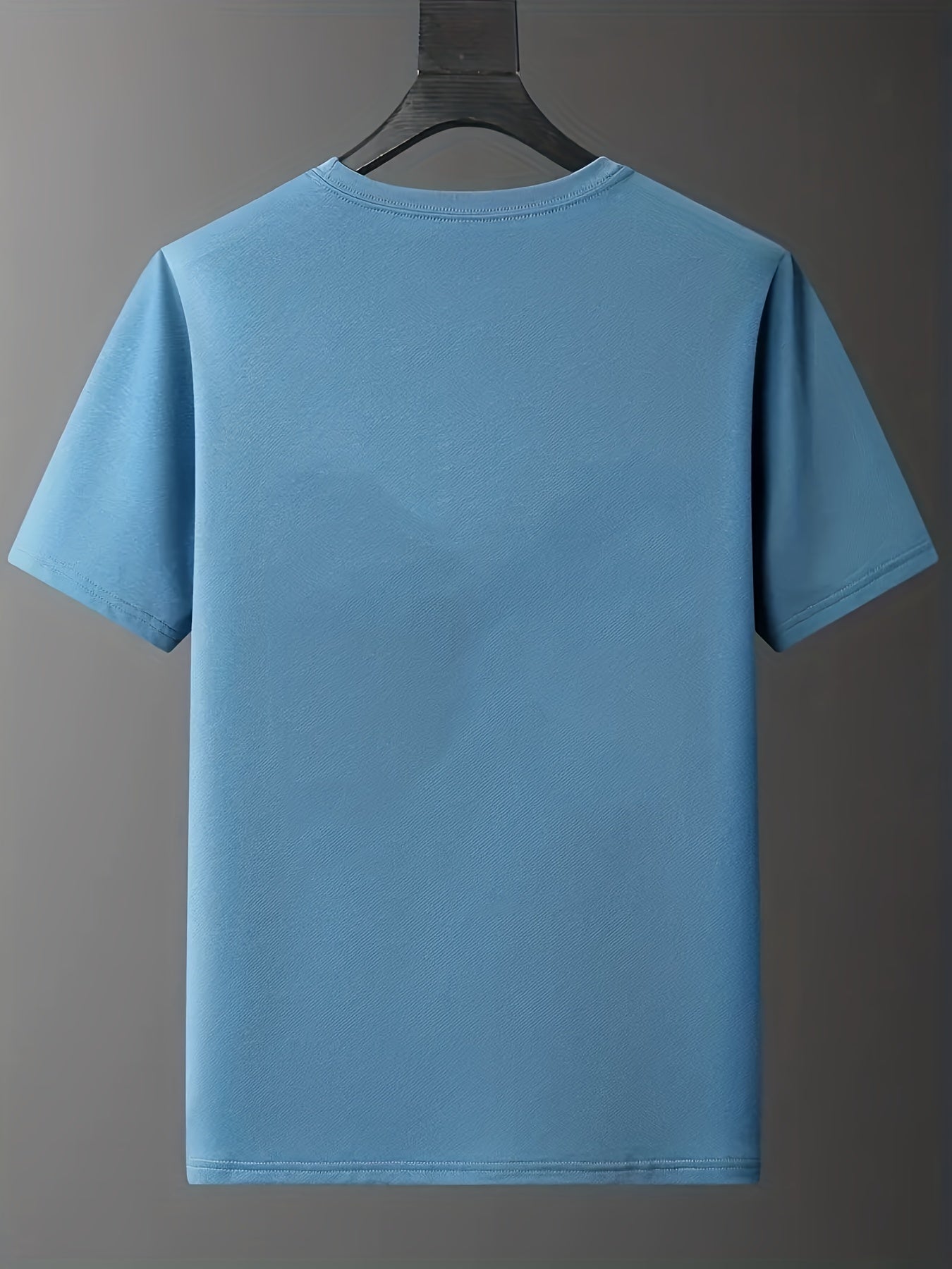 Men's Graffiti Smile Print T Shirt Crew Neck Tee