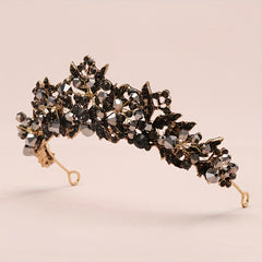 Baroque Style Crystal Headband Princess Crown Head Jewelry