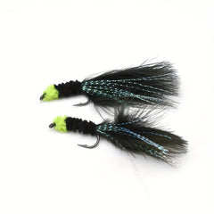 6pcs Artificial Flies Fishing Lure Bionic Trout Fly Fishing Streamer Flies Bait