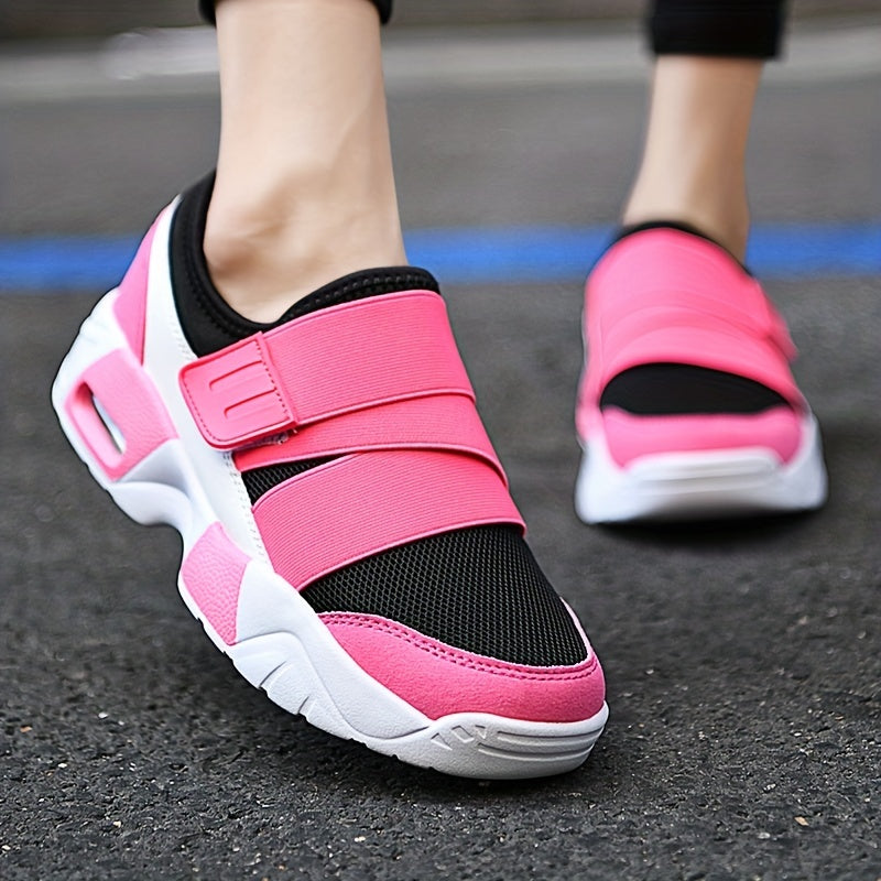 Women's Air Cushion Running Shoes with Hook & Loop Fastener