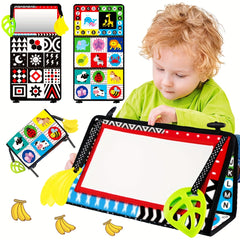 Kids' Recognition Mirror Cloth Book - High Contrast Patterns