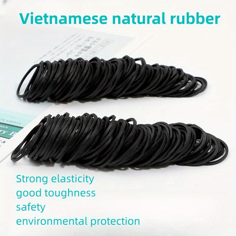 100pcs High Elasticity Leather Rubber Band