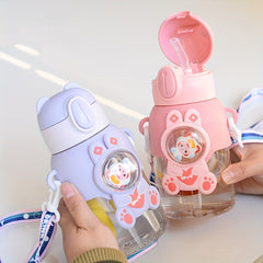 Fun Cartoon Straw Cup for Summer Outings
