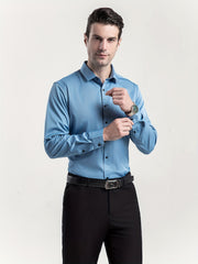Men's Long Sleeve Casual Lapel Shirt for Spring/Fall