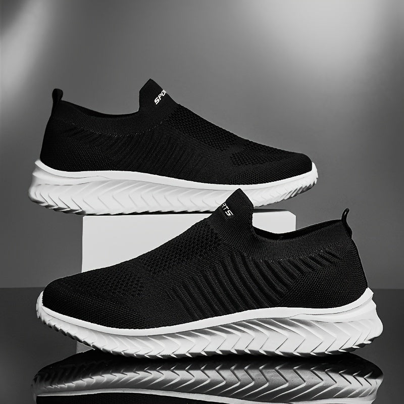 Women's Letter Slip on Casual Sneakers Mesh Breathable Sporty Outd