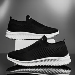 Women's Letter Slip on Casual Sneakers Mesh Breathable Sporty Outd