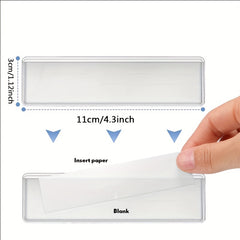 32pcs Waterproof Adhesive Label Holder PVC Sticker
