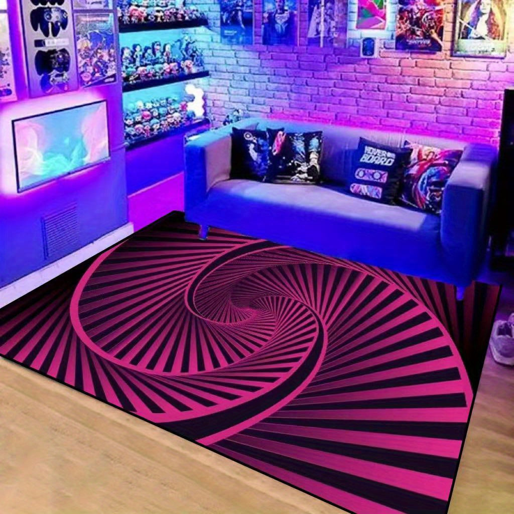 3D Crystal Velvet Carpet Mat, Game Rooms Living Room Carpet Home