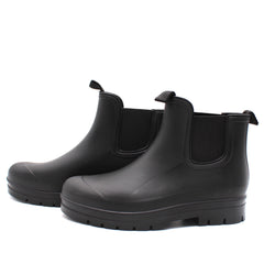 Women's Platform Chelsea Rain Boots Waterproof Outdoor Shoes