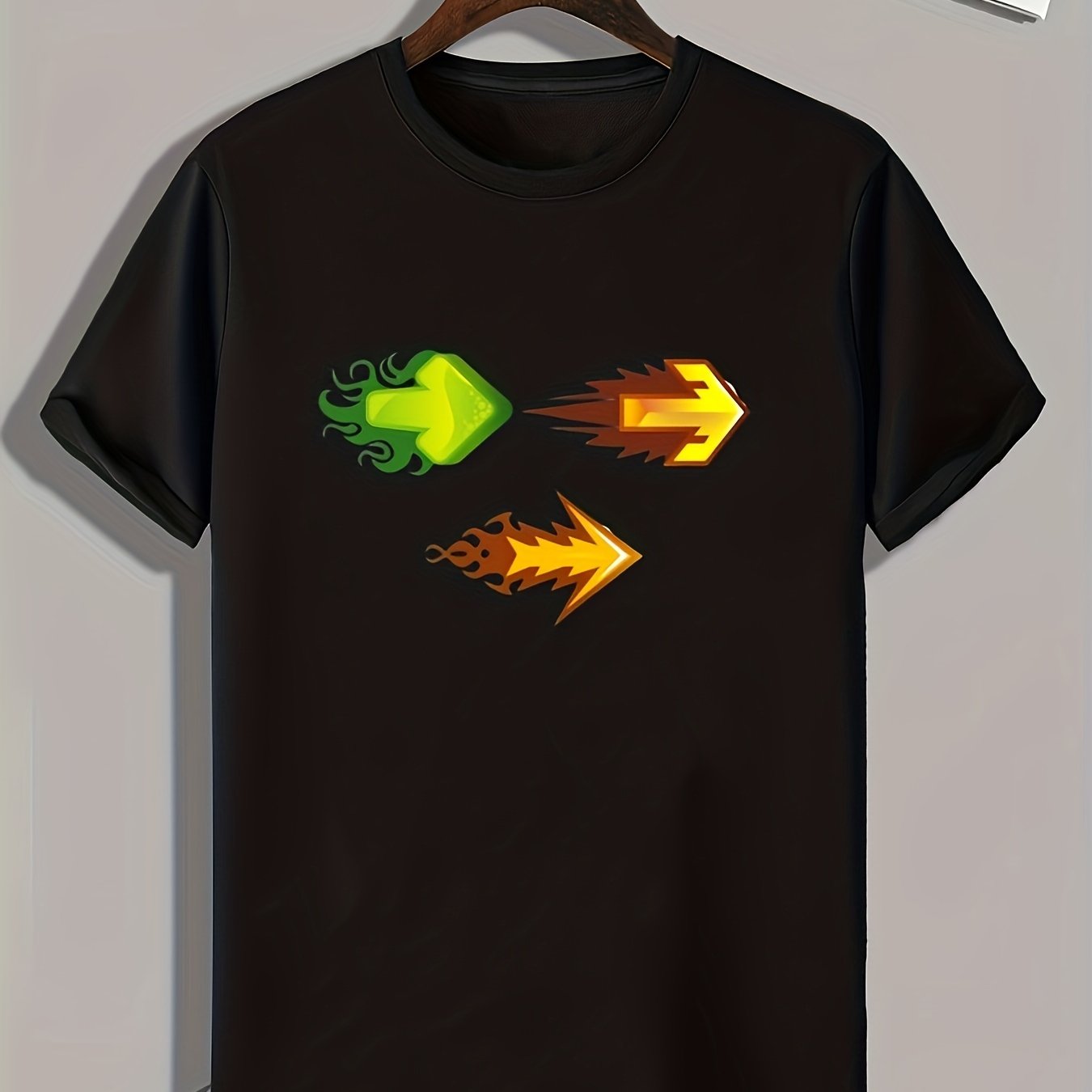 Arrows Pattern Print Men's Sports T-shirt