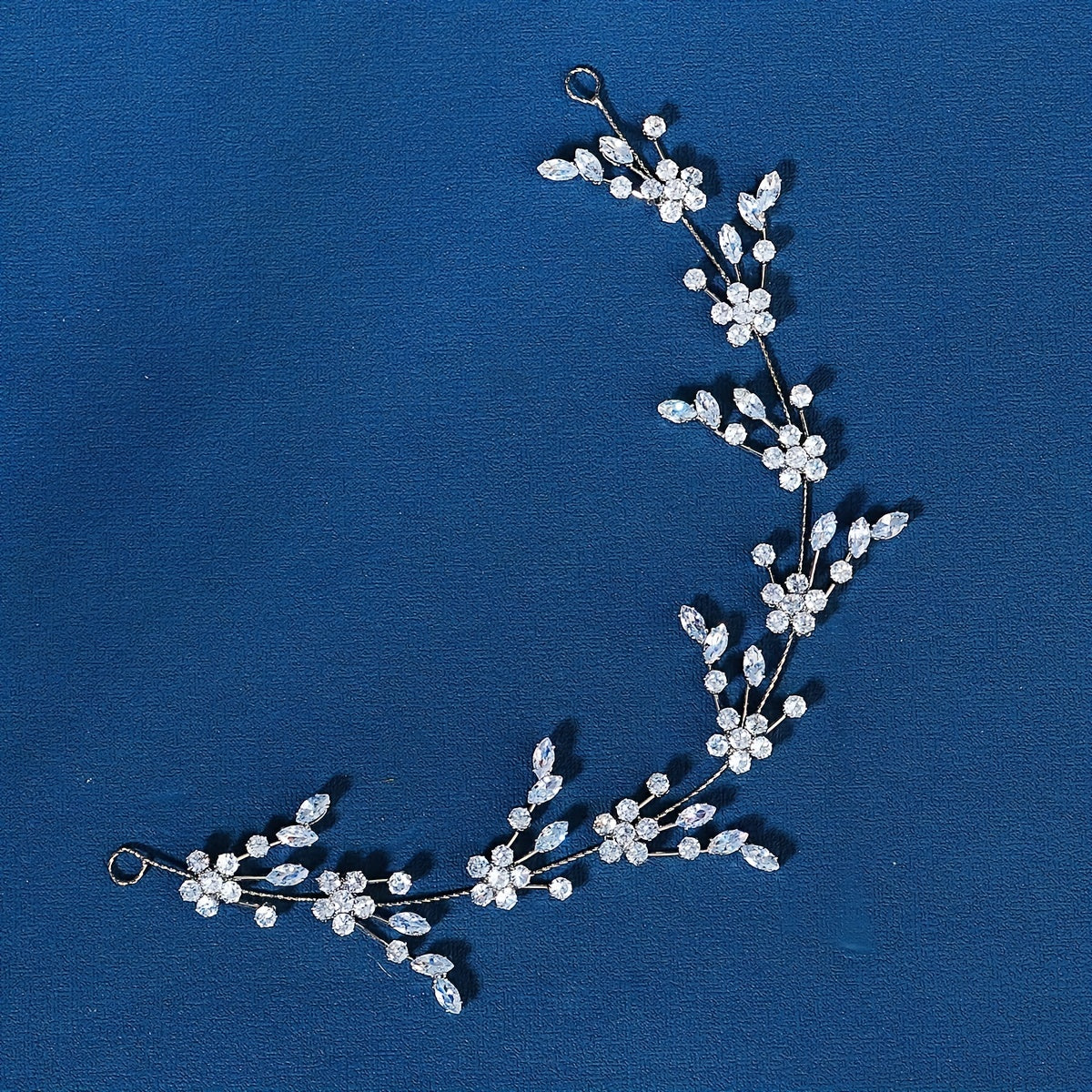 Crystal Leaf Headband Hair Jewelry for Weddings