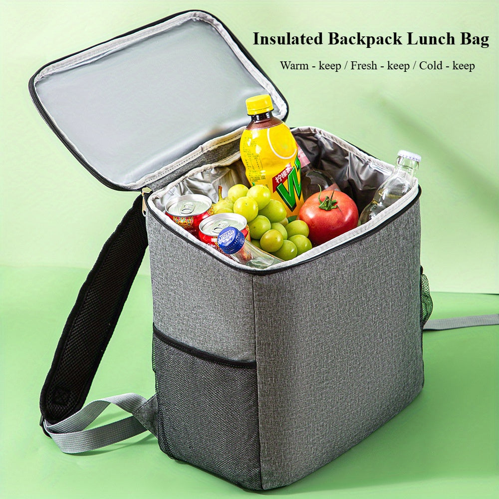 Insulated Backpack Lunch Bag Leak Proof & Ice Retaining Tech Large Capacity