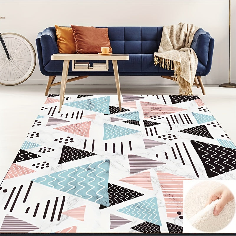 Modern Area Rug For Living Room Non Slip Floor Mat Soft Comfort Carpet
