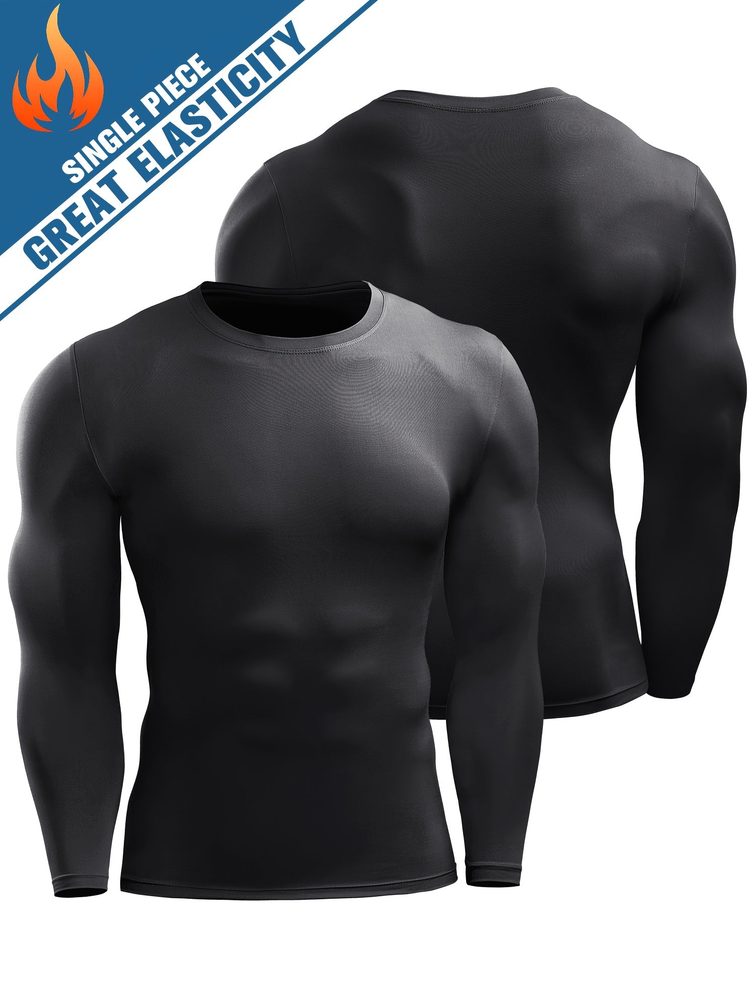 Men's Compression Sport T-Shirt - Quick Drying Sweatshirt for Fitness