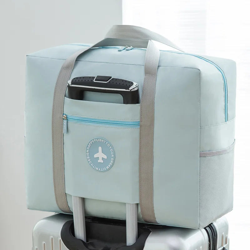 Nylon Foldable Travel Bag Unisex Large Capacity Luggage Women Men KL878