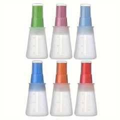 2pcs Silicone Bottle Brushes with Lid - Heat Resistant, Space-Saving