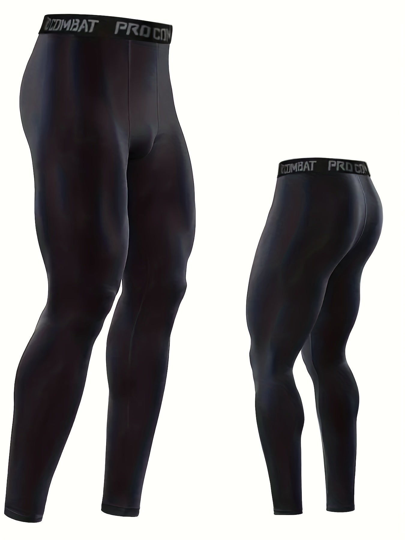 Men's Sports Leggings Active High Stretch Compression Pants