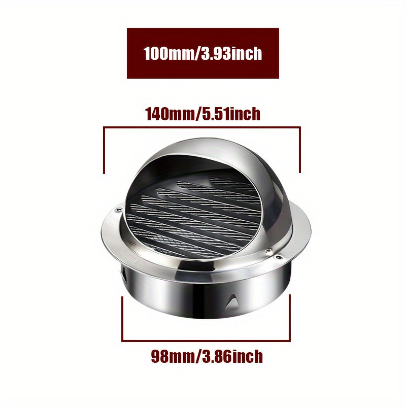 Stainless Steel Round Wall Vent Cover 100-150mm
