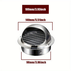 Stainless Steel Round Wall Vent Cover 100-150mm
