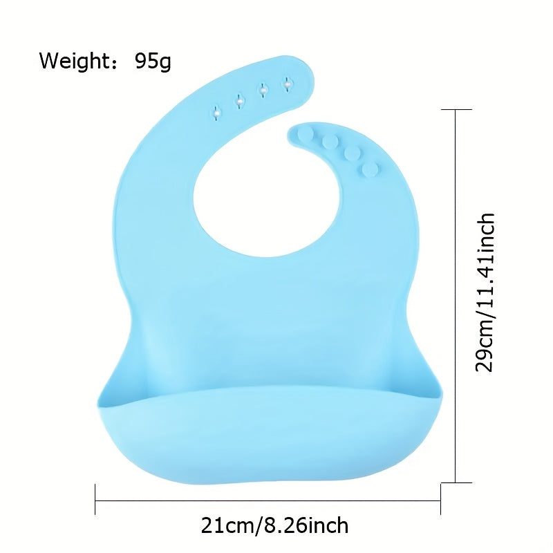 Waterproof Silicone Baby Bib BPA Free Toddler Feeding Bib
