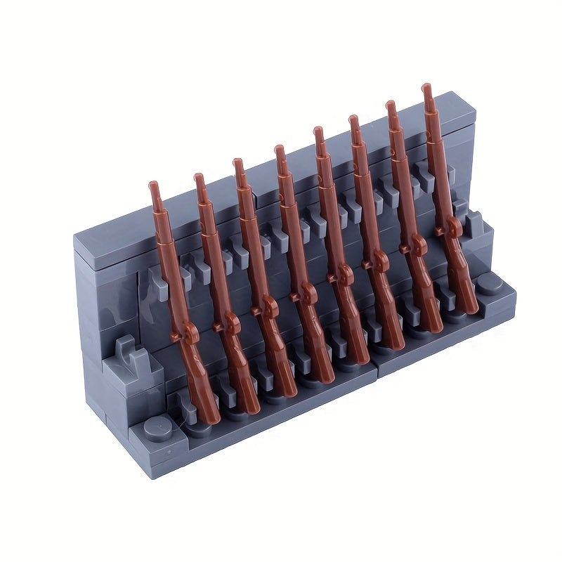 Military Gun Rack Equipment for Small Particle Building Blocks Toy