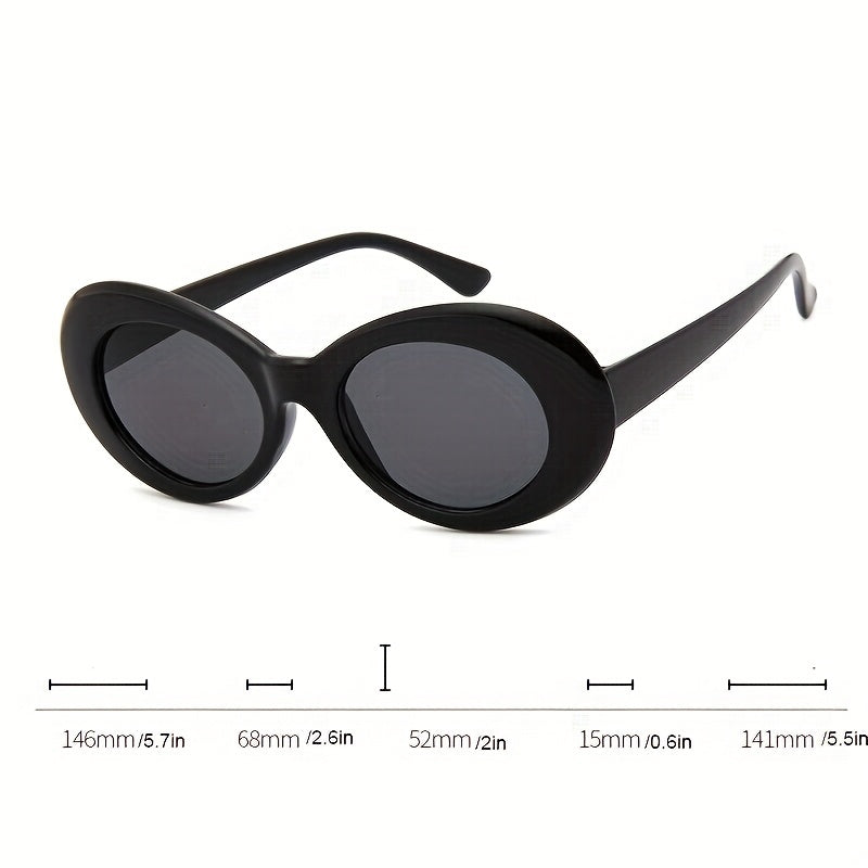 Y2K Sunglasses Punk Round Lens Glasses UV Protection