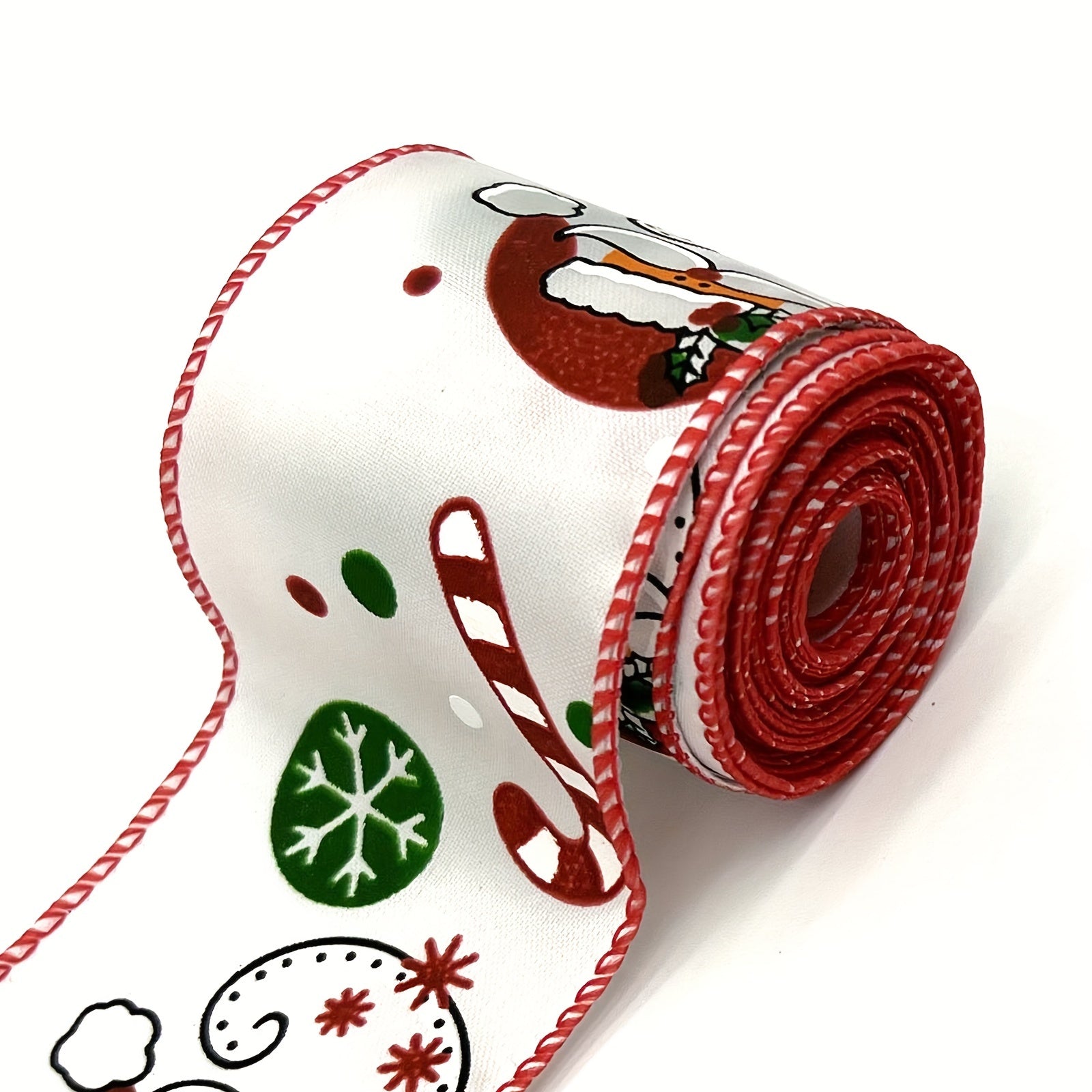 4.57 Meter Christmas Wired Ribbon Xmas Tree Burlap Ribbon