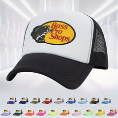 Unisex Hip Hop Trucker Hat Fish Print Baseball Cap Mesh Adjustable D
