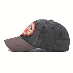 Vintage Letter Embroidered Baseball Cap Outdoor Sun Cap