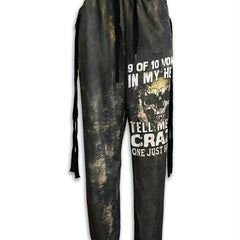 Skull 3d Print Men's Jogger Pants Halloween Streetwear