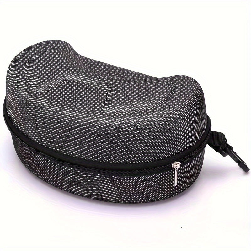 Skiing Snowboard Glasses Storage Box Hard Case Ski Goggle Portable Zipper