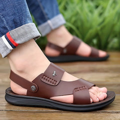 Men's Lightweight Open Toe Slip On Sandals Anti Skid Summer Beach Shoes