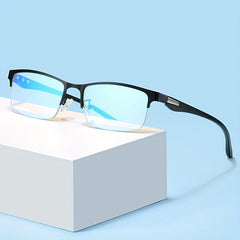 Men's TR90 Blindness Detection Driving Glasses with Detection Chart