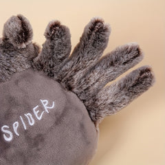 Fluffy Spider Plush Toy Interactive & Playful Halloween Decor