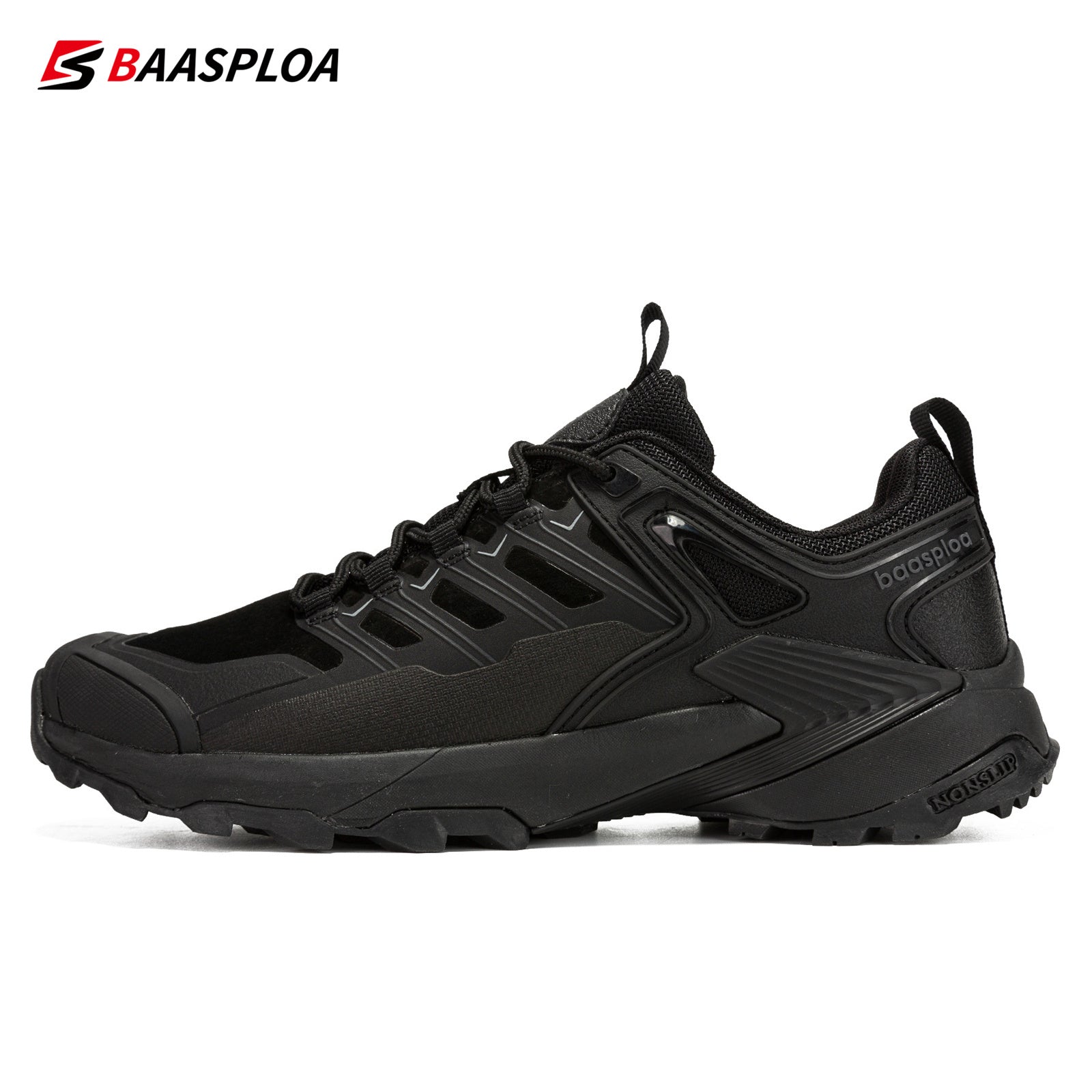 Baasploa Men's Lace Up Hiking Shoes for Trekking