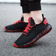 Men's Casual Breathable Mesh Lace up Walking Shoes