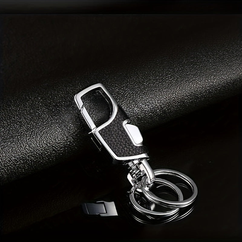 Car Keychain Hanger Double Ring Metal Keychain Keyring for Camping Hiking