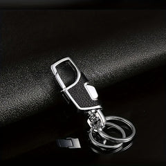 Car Keychain Hanger Double Ring Metal Keychain Keyring for Camping Hiking