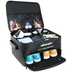 Waterproof Golf Storage Bag with Shoe Compartment - Large Capacity