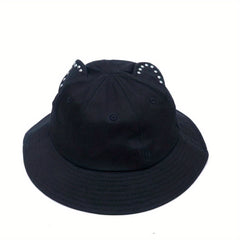 Sweet Cat Ear Fisherman Hat Sun Protection Hat For Boys And Girls