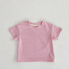 Infant Casual Round Neck T-shirt for Summer