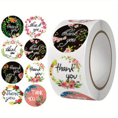 500pcs Thank You Sticker Round Labels Dragees Candy Bag Wedding Stickers