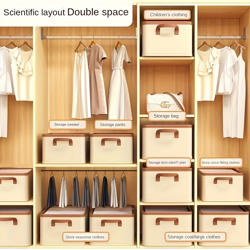 Waterproof Clothing Storage Box with Pu Edged - Multiple Sizes